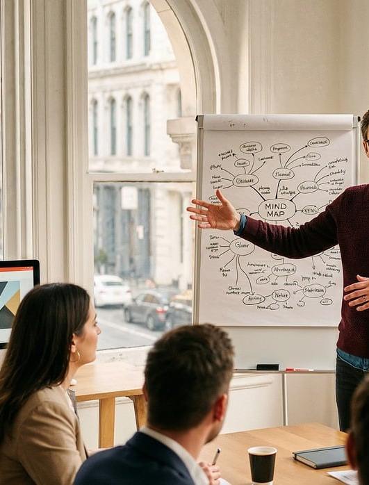 career counselor client meeting